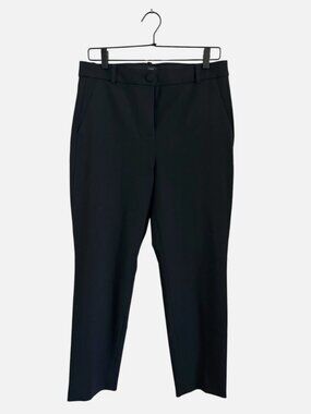 J.Crew High-Rise Cameron Pant Size 10 Black Stretch Crop Trousers W/ Back Seams